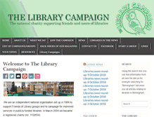 Tablet Screenshot of librarycampaign.com